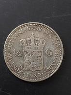 1/2 Gulden 1929 - Wilhelmina, Ophalen of Verzenden