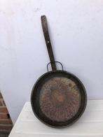 Oude koperen koekenpan doorsnee 27 cm, Antiek en Kunst, Ophalen of Verzenden
