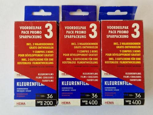 9 kleurenfilms Hema SR/400. Datum verlopen., Verzamelen, Overige Verzamelen, Zo goed als nieuw, Ophalen of Verzenden
