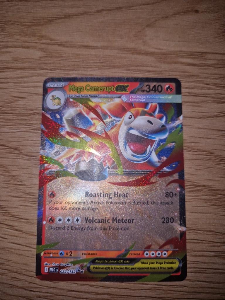 Mega Camerupt EX 022/132 - Nette Staat, Ophalen of Verzenden