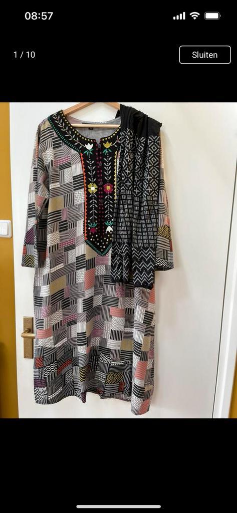 Mooie jurk met bijpassende legging, Gudrun Sjoden, maat M, Kleding | Dames, Jurken, Gedragen, Maat 38/40 (M), Overige kleuren