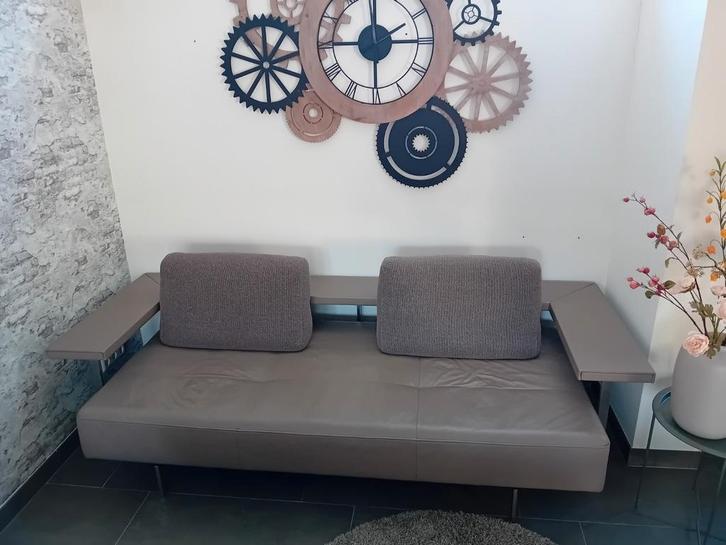 Prachtige Designbank van Rolf Benz., Huis en Inrichting, Banken | Bankstellen, Zo goed als nieuw, Rechte bank, Tweepersoons, Leer