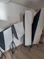 Complete fotostudio,studiolampen , achtergronden, Audio, Tv en Foto, Fotografie | Fotostudio en Toebehoren, Ophalen, Zo goed als nieuw
