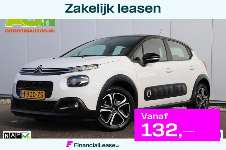 Citroen C3 1.2 PureTech S&S Feel Edition Carplay Android Nav, Auto's, Citroën, Bedrijf, Lease, Financial lease, C3, ABS, Airbags