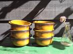 Vintage Mosterdkleurige Soepkommen - Set van 6, Ophalen of Verzenden