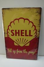 SHELL LOGO BENZINE POMP BORD voor GARAGE, Ophalen of Verzenden, Nieuw