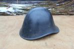 + Nederlandse Zwarte M34 Helm Voor 1940 Mooie Staat +, Ophalen of Verzenden, Nederland, Helm of Baret