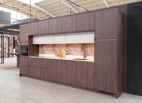 Keuken Britt - composiet werkblad en koperkleurige kraan, Huis en Inrichting, Keuken | Complete keukens, Nieuw, Enkelwandige keuken