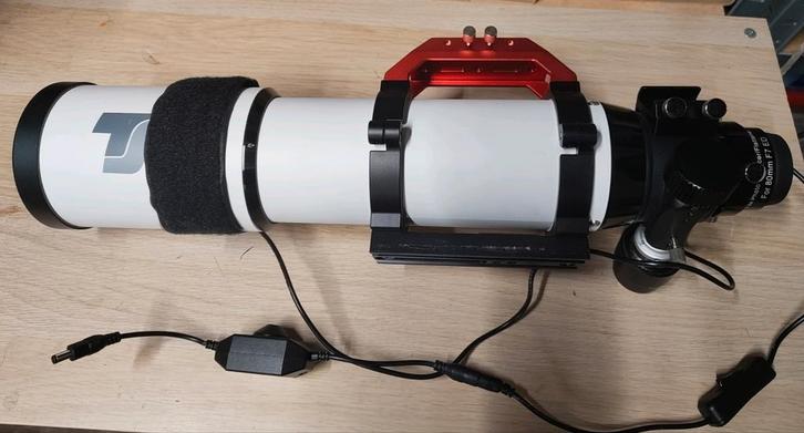 TS Optics ED 80mm F7, Audio, Tv en Foto, Optische apparatuur | Telescopen, Gebruikt, Lenzentelescoop (refractor), 80 tot 200 mm
