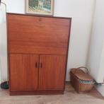 Vintage Teakhouten Bureaukast Jaren 60, Huis en Inrichting, Kasten | Buffetkasten, Ophalen, Gebruikt, Teakhout, 50 tot 100 cm