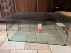 Half glazen hamsterscape, Dieren en Toebehoren, Minder dan 60 cm, Kooi, Ophalen of Verzenden, Zo goed als nieuw