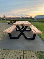 Douglas picknicktafel met stalen frame, Tuin en Terras, Nieuw, Rechthoekig, Ophalen of Verzenden