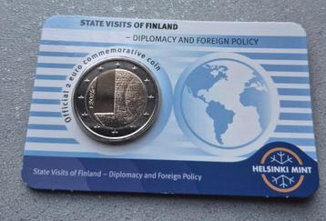 Finland 2 euro 2025  blauwe coincard Fins/Engelse uitvoering beschikbaar voor biedingen
