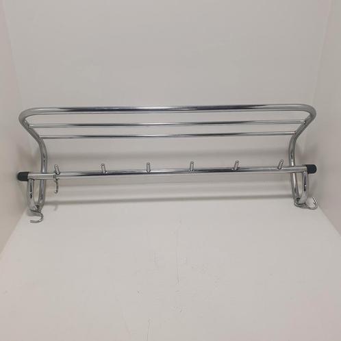 Vintage chromen kapstok, Huis en Inrichting, Woonaccessoires | Kapstokken, Zo goed als nieuw, Wandkapstok, Minder dan 100 cm, Metaal