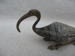Oud Egyptische ibis beeld steen met brons, Antiek en Kunst, Ophalen of Verzenden