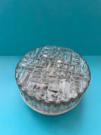 Vintage plafonnière met licht rookglas, Ophalen of Verzenden, Gebruikt, Glas