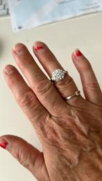 Zilveren ring (bovenste ring op foto), Sieraden, Tassen en Uiterlijk, Ringen, Ophalen of Verzenden, Zo goed als nieuw, Zilver