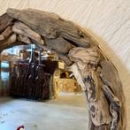 Spiegel - driftwood / drijfhout lijst - 80 cm - TTM Wonen, Huis en Inrichting, Woonaccessoires | Spiegels, Www.ttmwonen.nl, Www.ttmwonen.nl