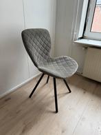 Twee grijze Jysk stoelen met diamantpatroon, Twee, Ophalen of Verzenden, Zo goed als nieuw, Stof