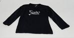 Longsleeve shirt zwart, prenatal, "Grote zus", maat 86, Kinderen en Baby's, Babykleding | Maat 86, Meisje, Shirtje of Longsleeve
