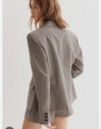 Geruite blazer stretched jasje L pied de poule college, H&M, Overige kleuren, Maat 42/44 (L), Ophalen of Verzenden