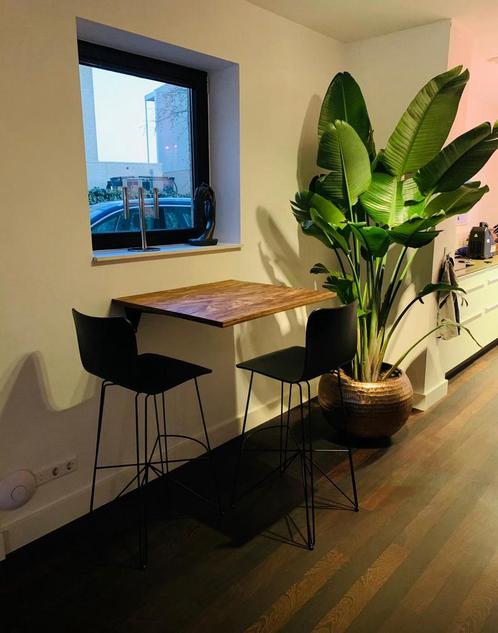 Dandy Iron SS Stoel Design., Huis en Inrichting, Barkrukken, Zo goed als nieuw, Hout, Kunststof, 2 krukken, Ophalen of Verzenden