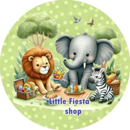 LF4594 icing frosting jungle dieren 20cm eetbare taart print, Hobby en Vrije tijd, Taarten en Cupcakes maken, Nieuw, Versiering