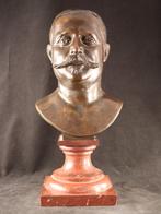 Grote antieke bronzen buste, Ophalen of Verzenden