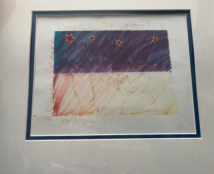 Herman Brood - “Wordt u later groot meester” - 1993, Antiek en Kunst, Kunst | Tekeningen en Foto's, Ophalen of Verzenden