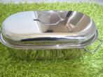 3 Dlg. vis oven-braadpan., Ophalen of Verzenden, Zo goed als nieuw, Rvs, Koekenpan of Braadpan