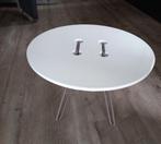 Design wit bijzettafeltje - 50 cm rond, 33 cm hoog, Minder dan 55 cm, Gebruikt, Rond, Ophalen