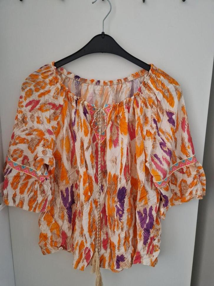 prachtig top/blouse mt xxl, Kleding | Dames, Tops, Nieuw, Maat 46/48 (XL) of groter, Blauw, Lange mouw, Ophalen of Verzenden