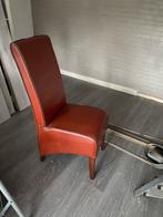 Eetkamer stoel leer bordeaux rood, Huis en Inrichting, Fauteuils, Ophalen of Verzenden, Zo goed als nieuw, Leer, 50 tot 75 cm