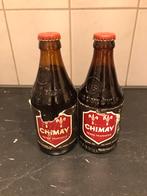 2 volle flesjes Chimay Brune Trappisten van voor 1987, Verzamelen, Biermerken, Nieuw, Flesje(s), Ophalen of Verzenden
