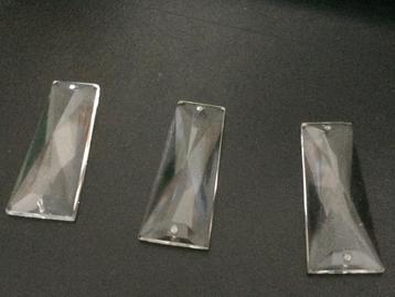 kroonluchter onderdeel,glas hanger, glazen Pendloque 5.6 cm  beschikbaar voor biedingen
