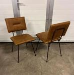 21 stuks horeca restaurant cognac microleder stoelen, Ophalen, Bruin, Zo goed als nieuw, Metaal