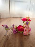 Dreamtopia Barbie met koets en paard/eenhoorn, Ophalen, Zo goed als nieuw, Barbie