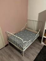 Meegroei bed wit + meegroei matras, Ophalen, 70 tot 85 cm, Zo goed als nieuw, Matras
