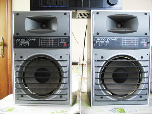 Jamo P165 Power luidsprekerset, loop of sloop, Audio, Tv en Foto, Luidsprekers, Gebruikt, Front, Rear of Stereo speakers, 120 watt of meer