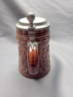 Antieke Bierpul met Tinnen Deksel, Antiek en Kunst, Antiek | Keramiek en Aardewerk, Ophalen of Verzenden