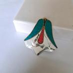 Kettinghanger alpaca inleg abalone schelp, Verzenden, Overige voorstellingen