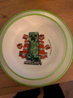 Minecraft Bord en Kom van Plastic, Overige materialen, Ophalen of Verzenden, Zo goed als nieuw, Bord(en)