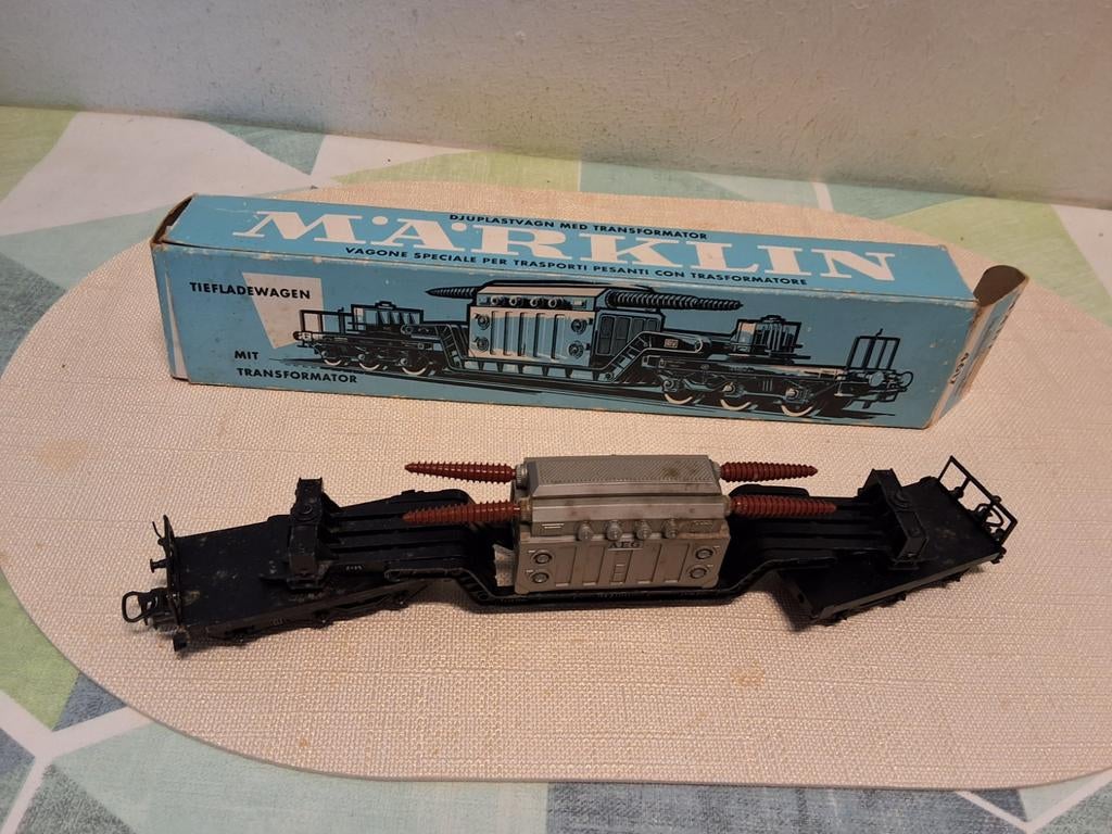 Märklin H0 4617 Kuilwagen met een transformatorlading., Hobby en Vrije tijd, Modeltreinen | H0, Ophalen of Verzenden