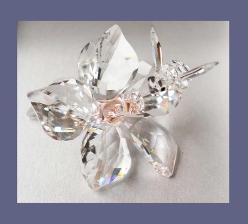 Swarovski Honingbij op hibiscus bloem + doos en certificaat, Verzamelen, Swarovski, Zo goed als nieuw, Figuurtje, Ophalen of Verzenden