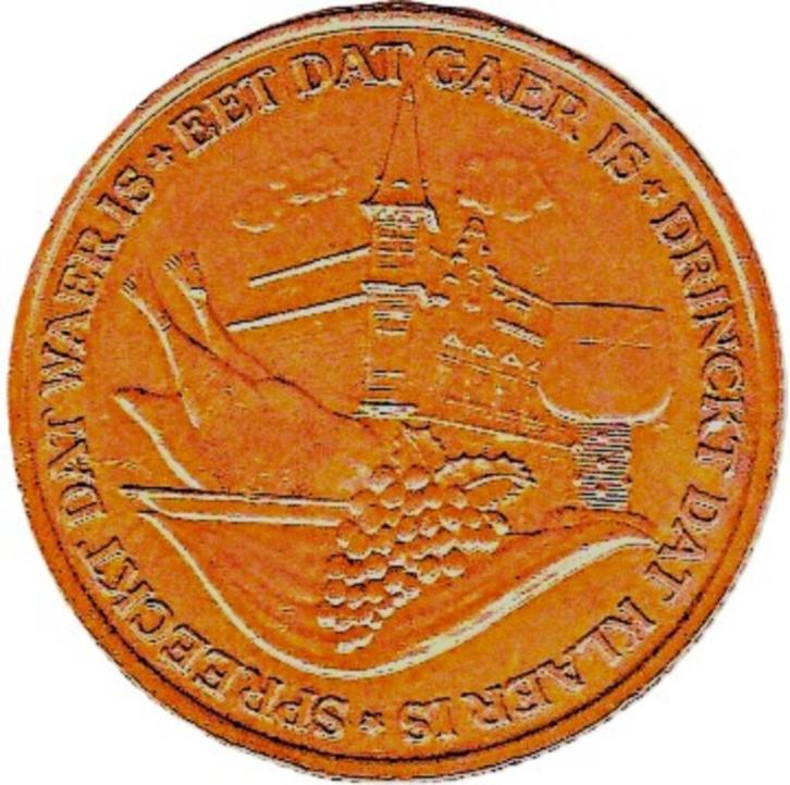 RESTAURAUT FORMOSA DUCAAT UTRECHT 1955, Postzegels en Munten, Penningen en Medailles, Overige materialen, Verzenden