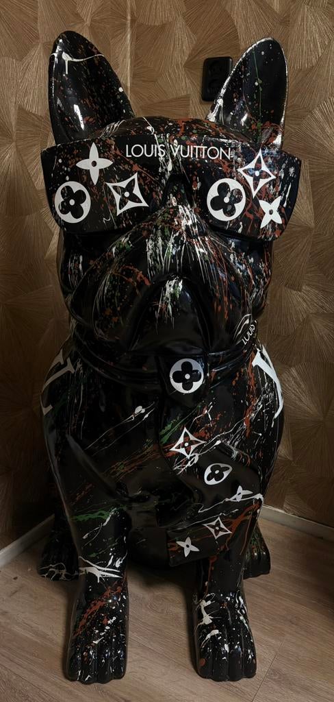 Franse buldog xxl beeld louis vuitton, Ophalen of Verzenden, Zo goed als nieuw, Dier