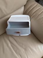 Nieuw toiletpapier houder/Opbergdoosje - Grijs/Wit, Ophalen of Verzenden, Nieuw, Grijs