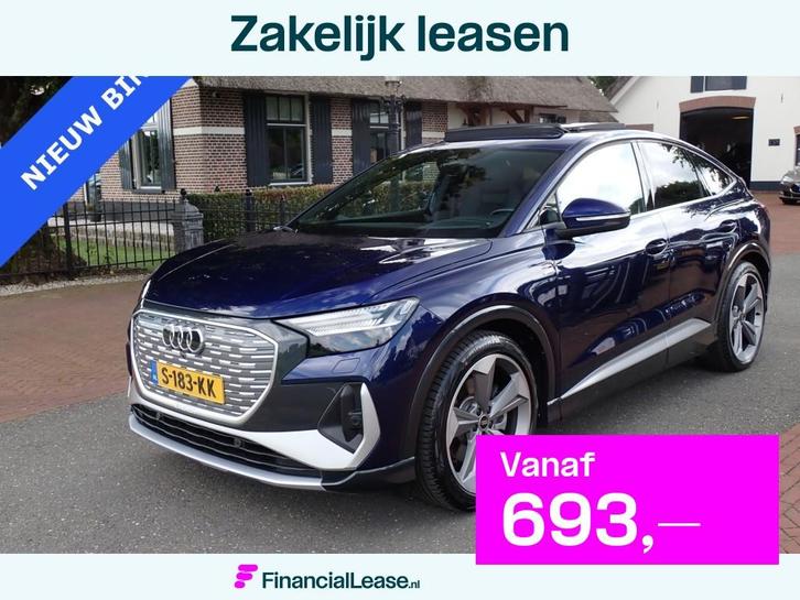 Audi Q4 e-tron 50 QUATTRO SPORTBACK S-LINE Competition 77kWh, Auto's, Audi, Bedrijf, Lease, Financial lease, Q4 e-tron, ABS, Achteruitrijcamera