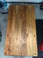 Massief mangohouten Indische salontafel 140x80, Ophalen, 100 tot 150 cm, 50 tot 100 cm, Zo goed als nieuw