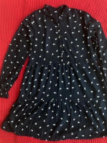 Zwarte jurk met bloemen van C&A mt. 152/158 beschikbaar voor biedingen